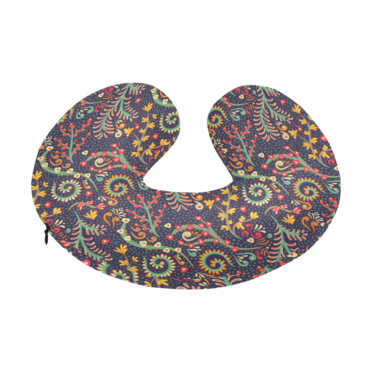 Bohemian Pattern Print Design 08 U-Shaped Travel Neck Pillow