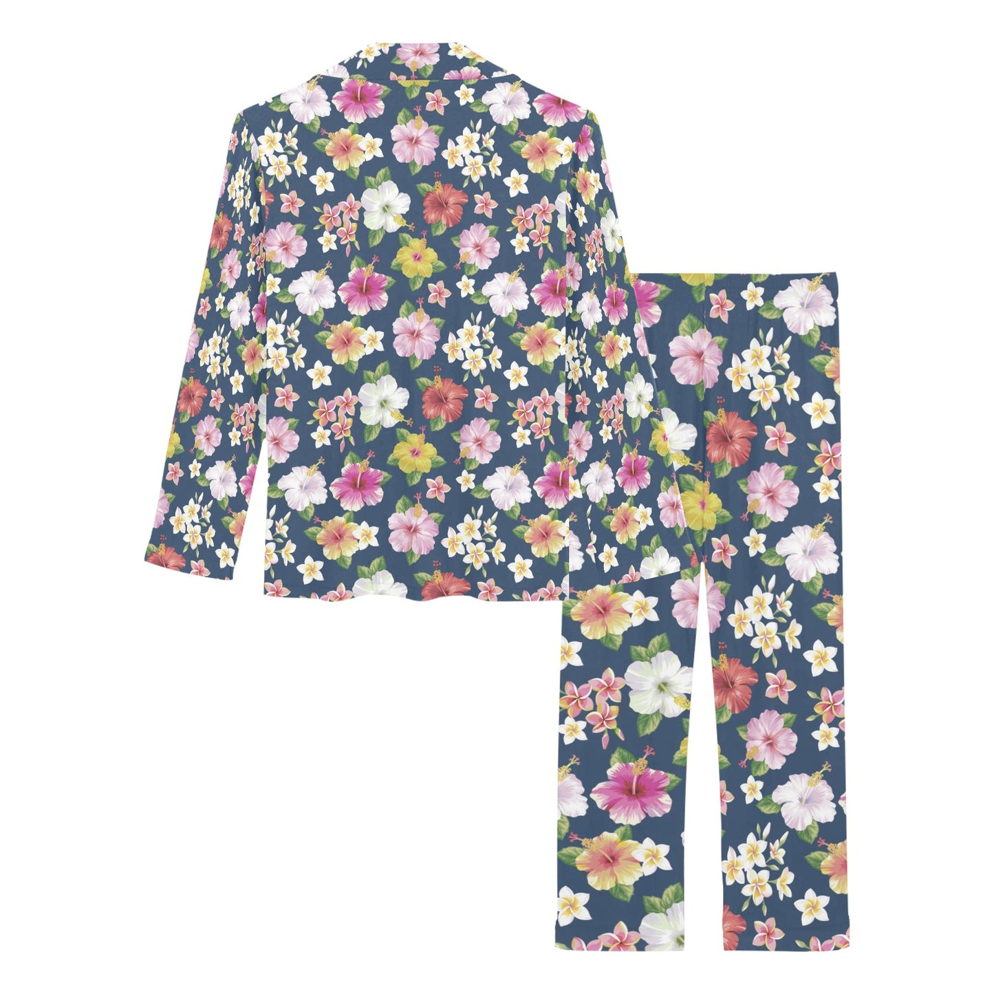 Hibiscus Sweet Print Design LKS304 Women's Long Pajama Set