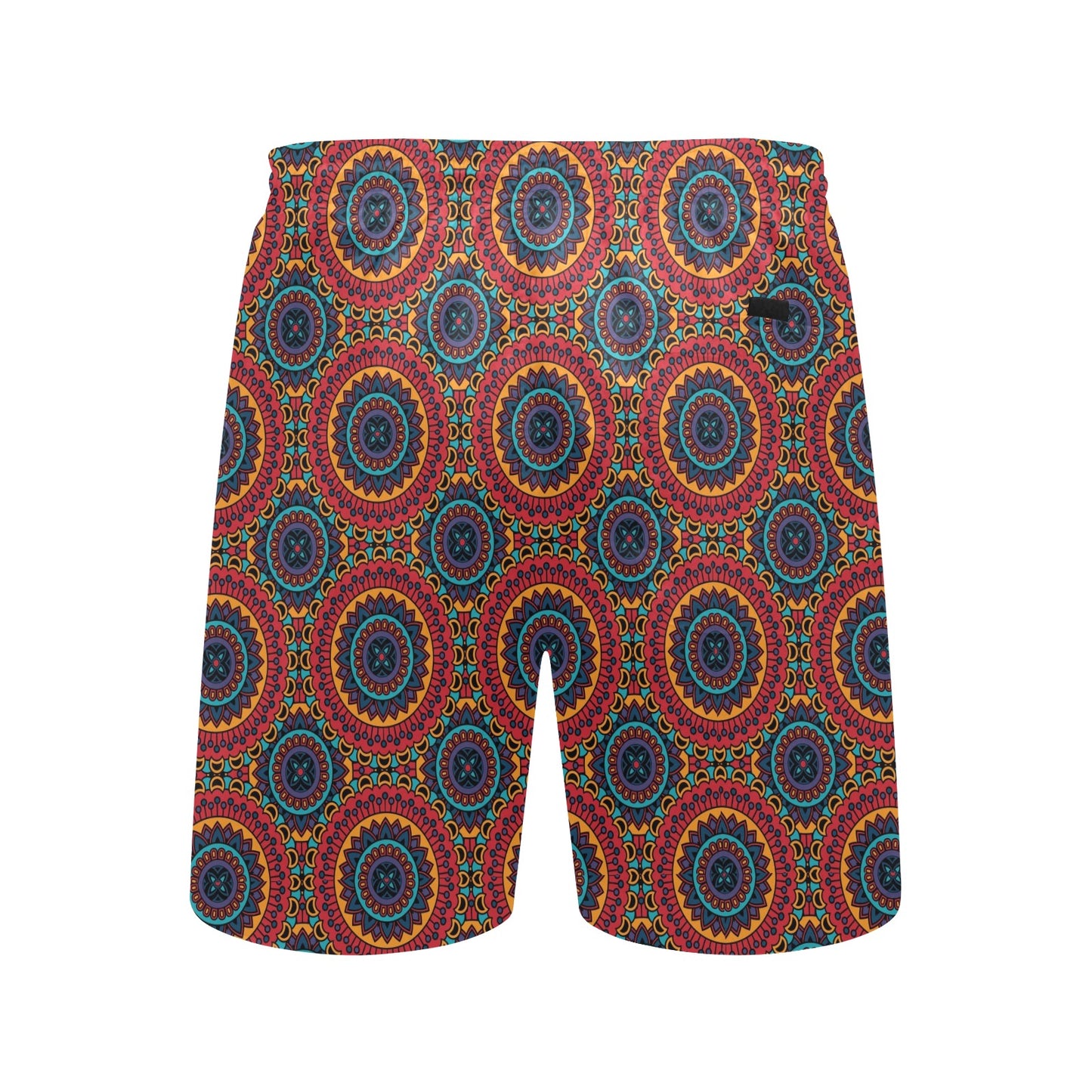 Bohemian Mandala Style Print Men's Swim Trunks Beach Shorts