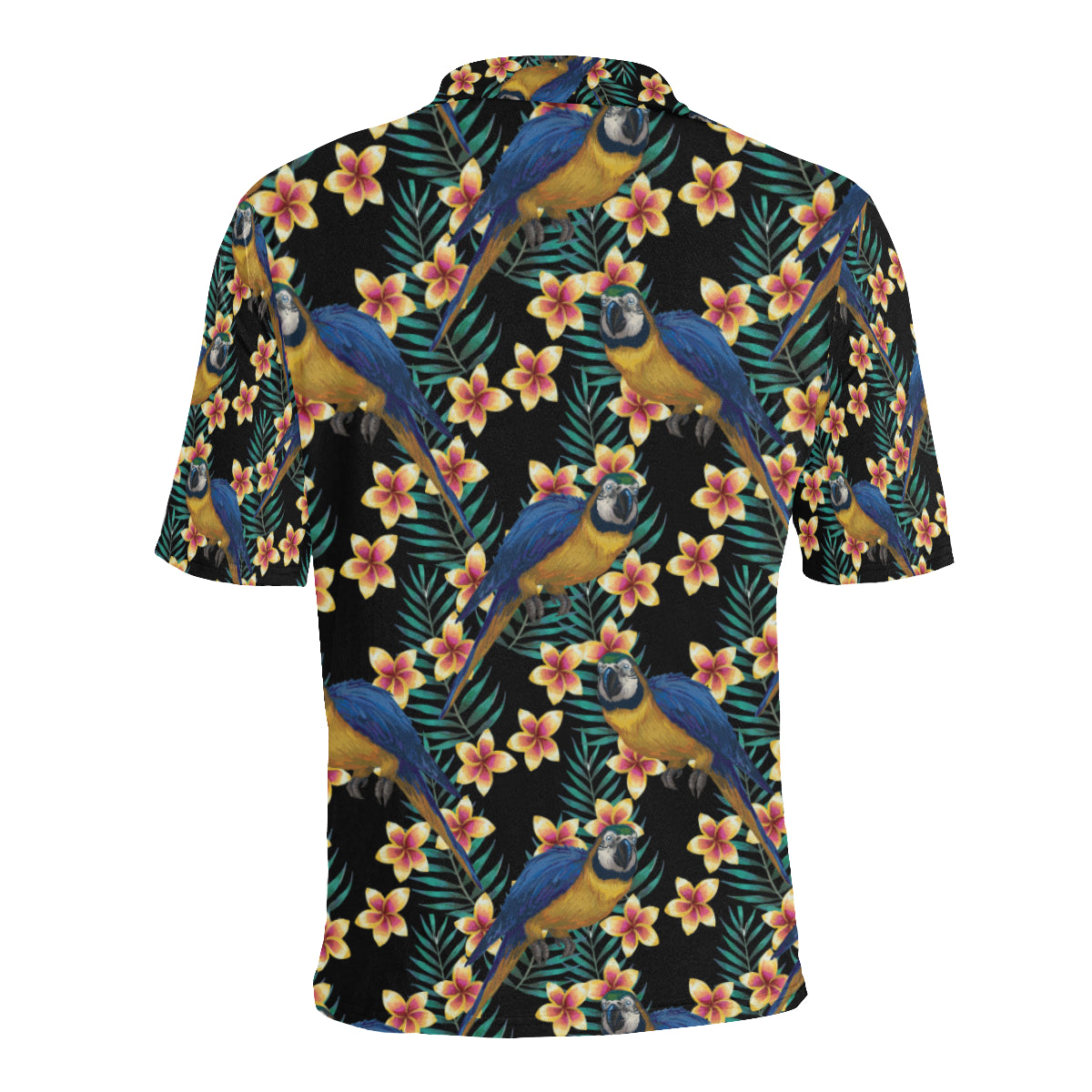 Macaw Pattern Print Design 01 Men Polo Shirt