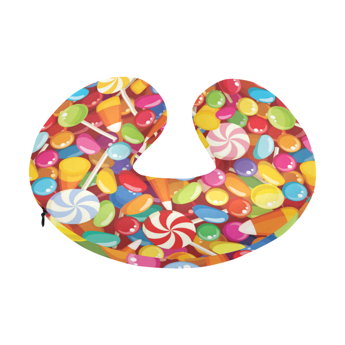 Candy Pattern Print Design 02 U-Shaped Travel Neck Pillow
