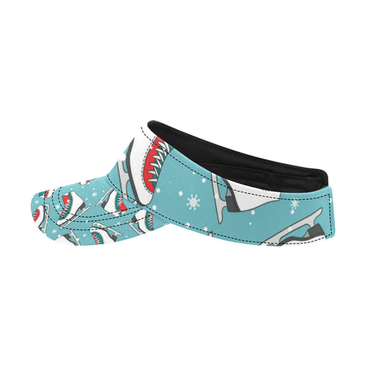 Ice Skate Pattern Print Design 03 Unisex Sun Visor