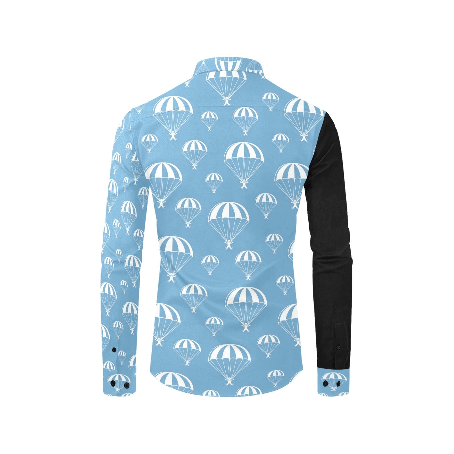 Skydiver Print Design LKS305 Men's Long Sleeve Dress Shirt
