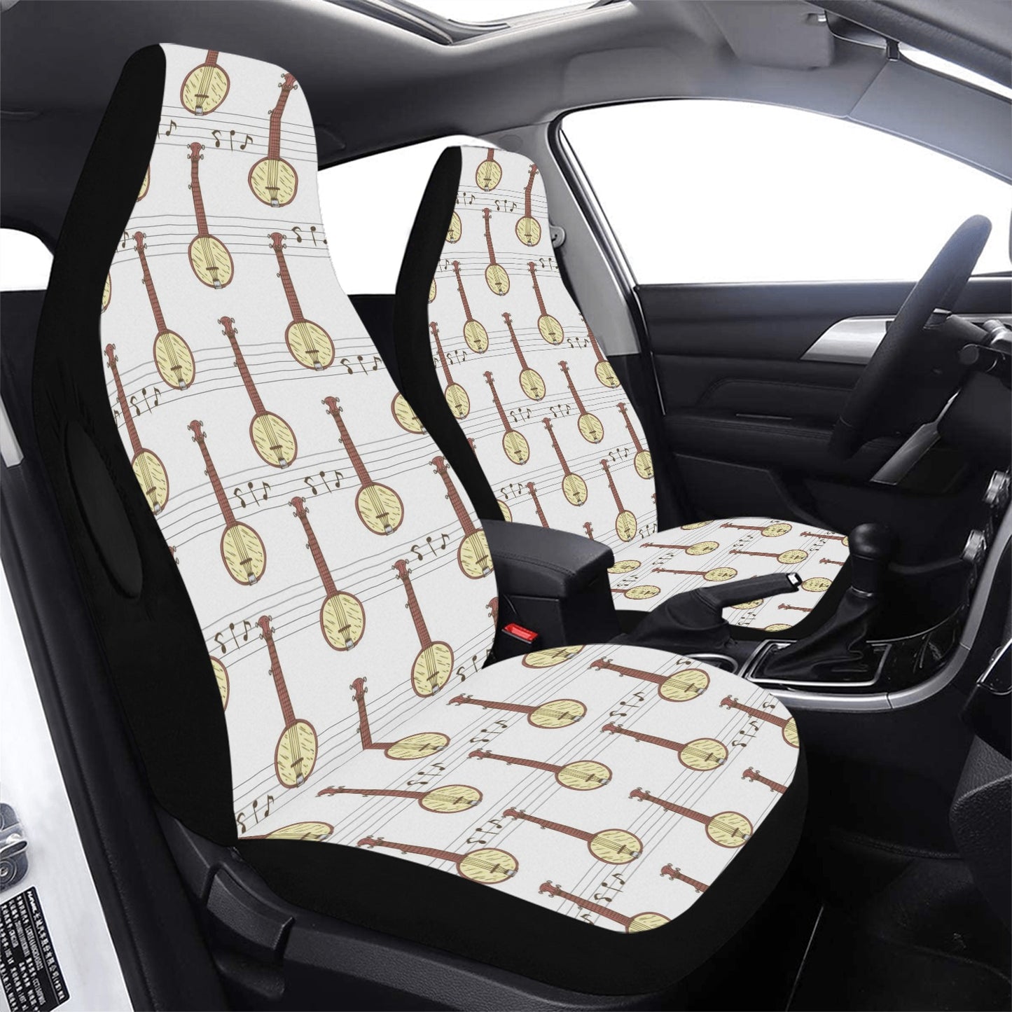 Banjo Print Design LKS402 Car Seat Covers