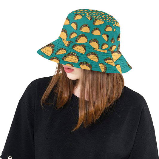 Taco Pattern Print Design TC07 Unisex Bucket Hat