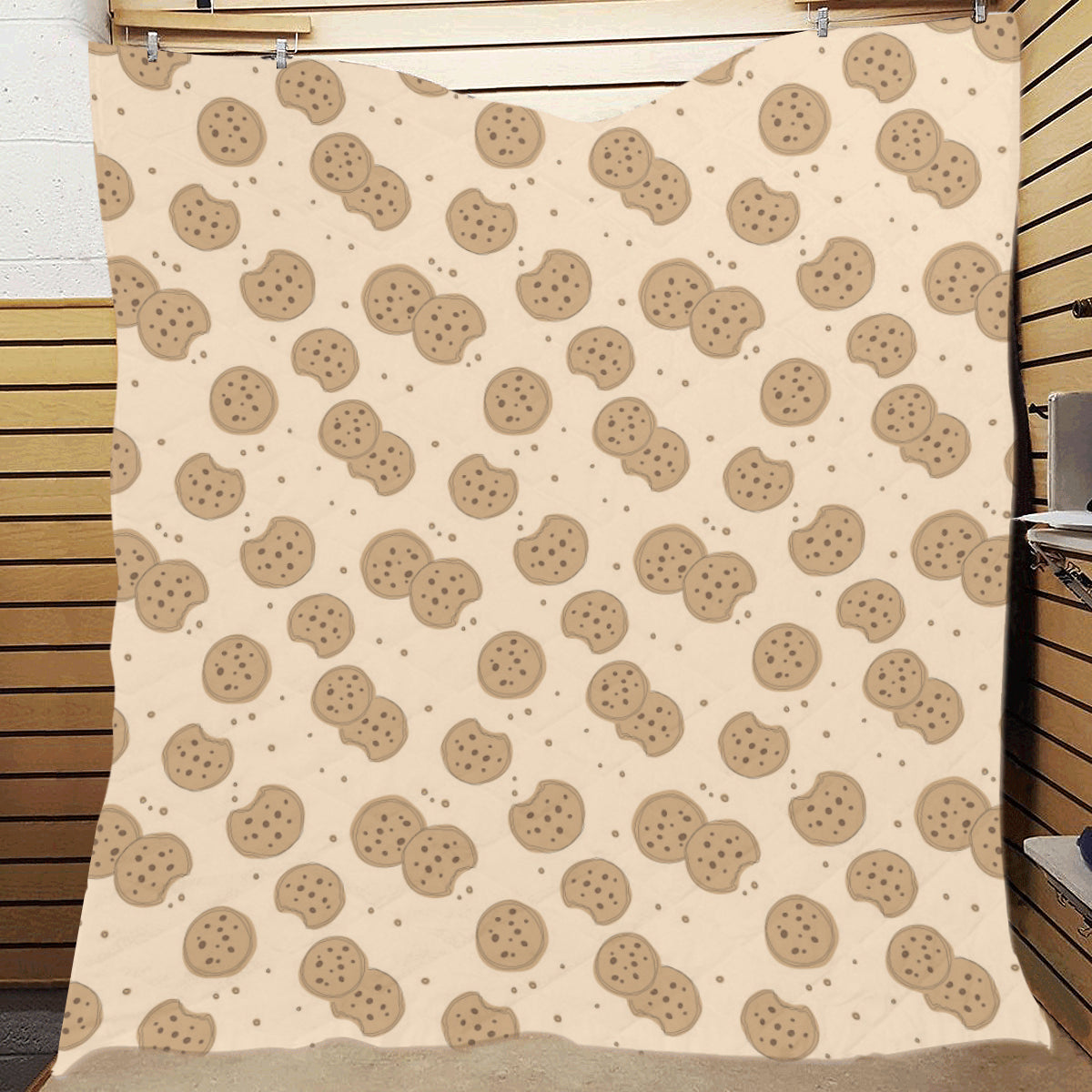 Biscuit Pattern Print Design 02 Premium Quilt