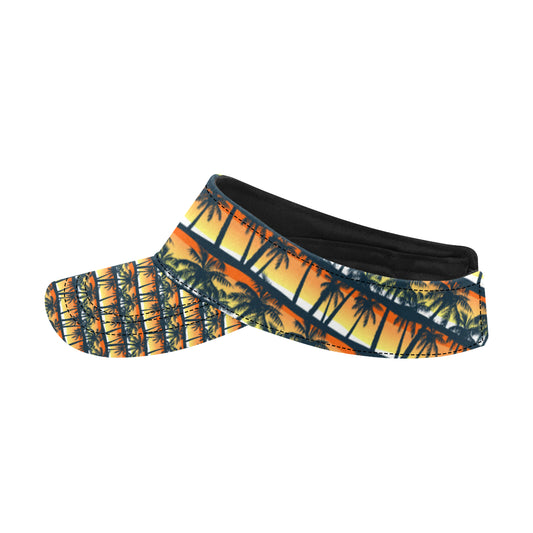 Palm Tree Sunset Design Print Unisex Sun Visor