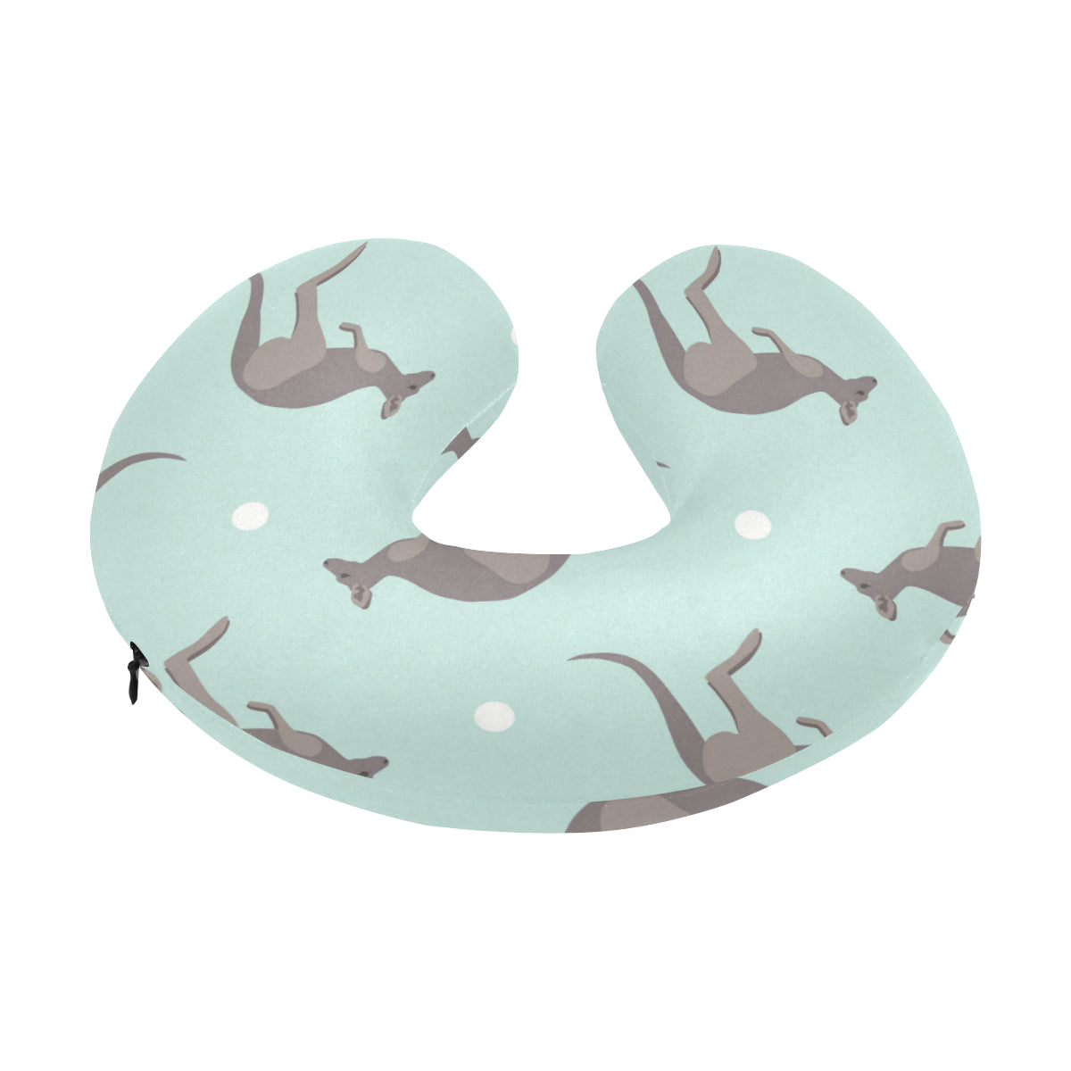 Kangaroos Pattern Print Design 04 U-Shaped Travel Neck Pillow
