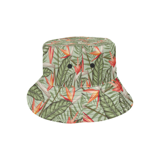 Bird Of Paradise Pattern Print Design BOP08 Unisex Bucket Hat