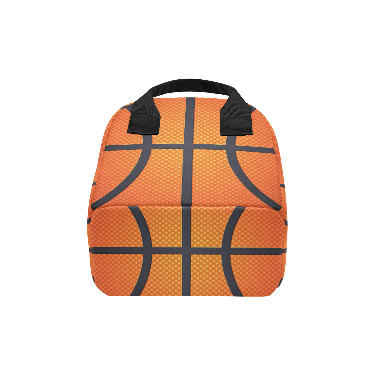 Basketball Texture Print Pattern Insulated Lunch Bag