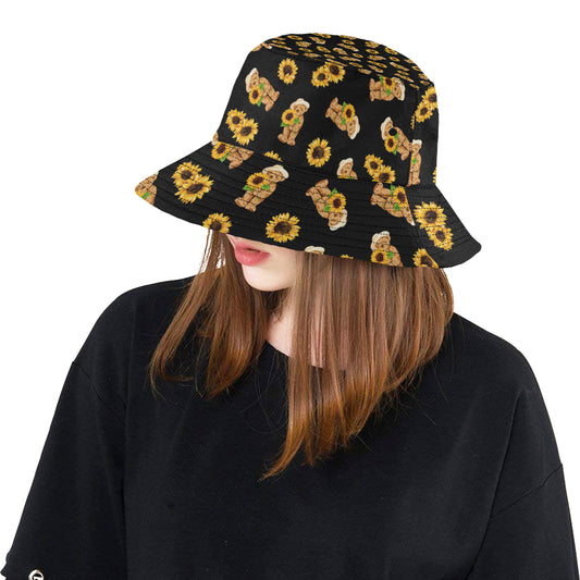 Sunflower Pattern Print Design SF016 Unisex Bucket Hat