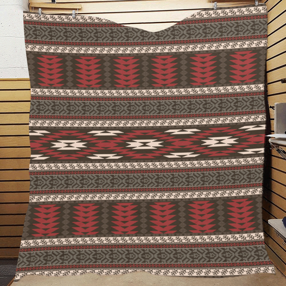 Native Pattern Print Design A03 Premium Quilt