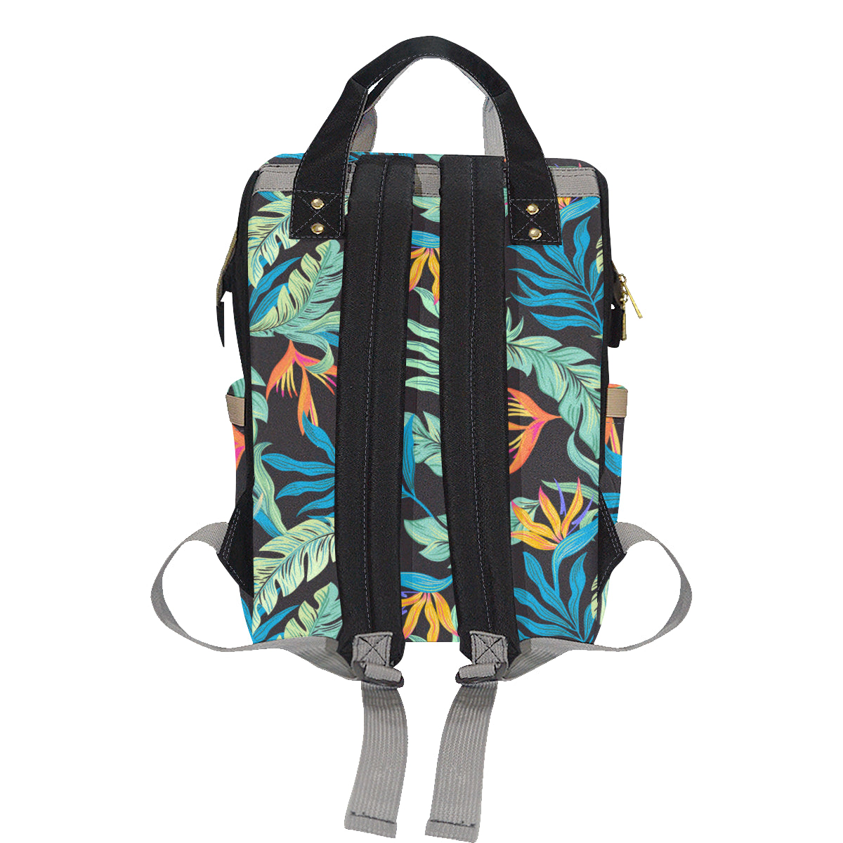 Tropical Palm Leaves Hawaiian Flower Diaper Bag Backpack