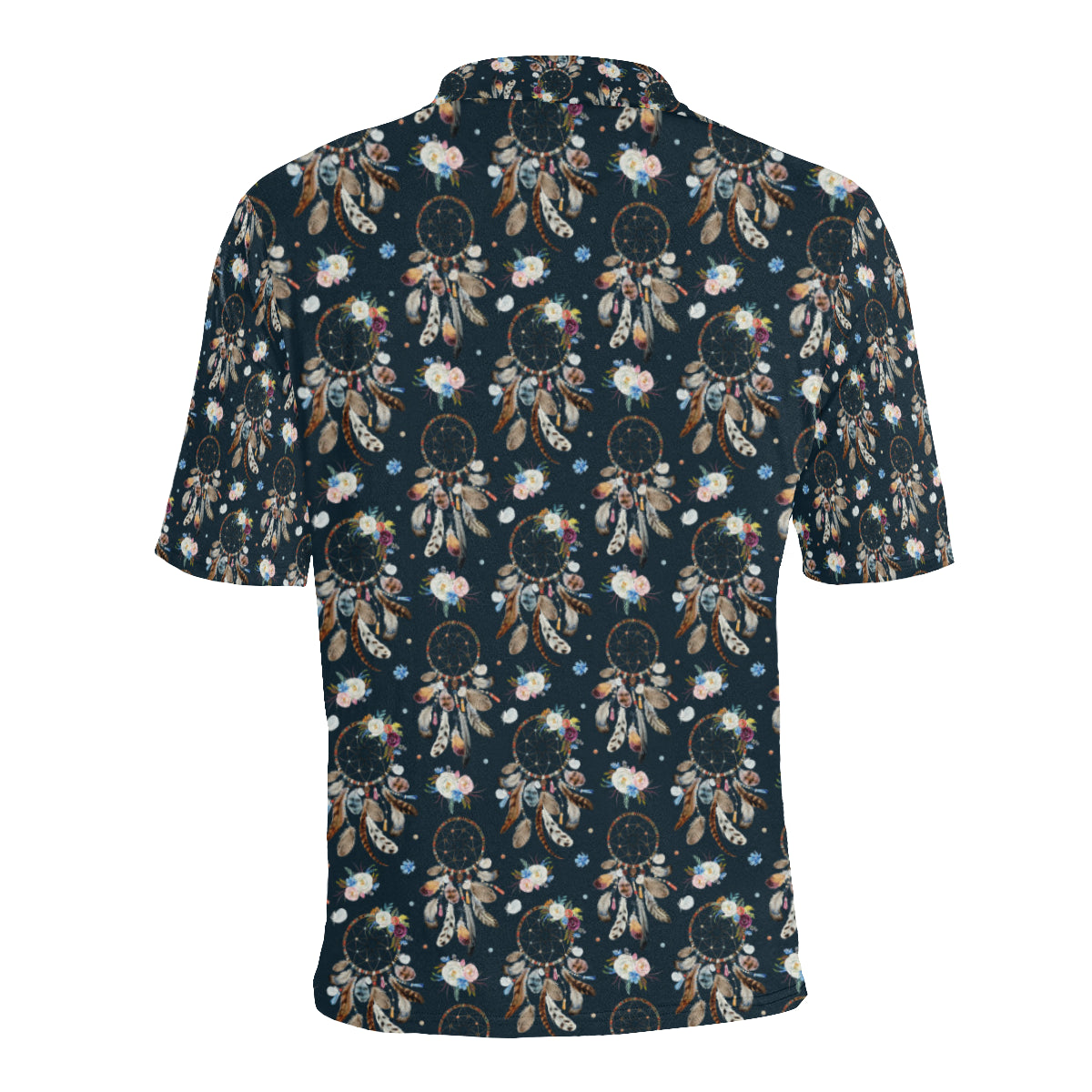 Dream Catcher Boho Floral Style Men Polo Shirt