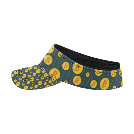 Bitcoin Pattern Print Design 01 Unisex Sun Visor