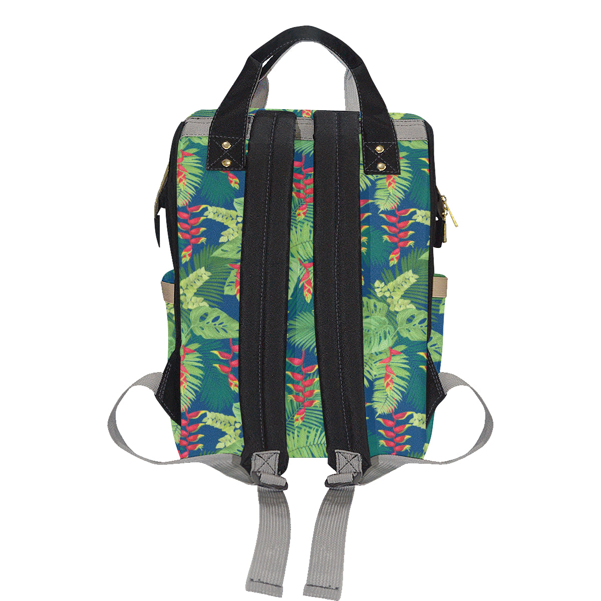 Heliconia Pattern Print Design HL08 Diaper Bag Backpack