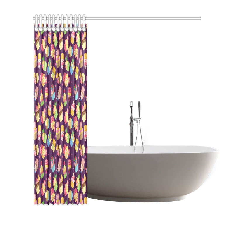 Cupcake Pattern Print Design 05 Shower Curtain