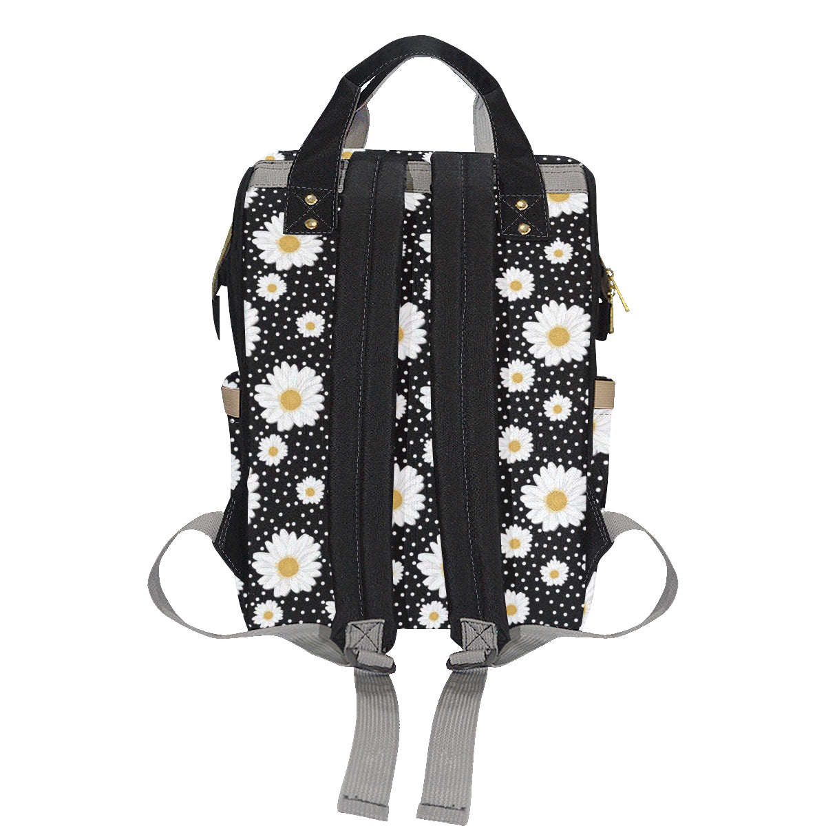 Daisy Pattern Print Design DS02 Diaper Bag Backpack