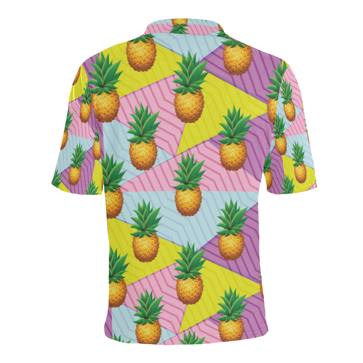Pineapple Pattern Print Design PP05 Men Polo Shirt