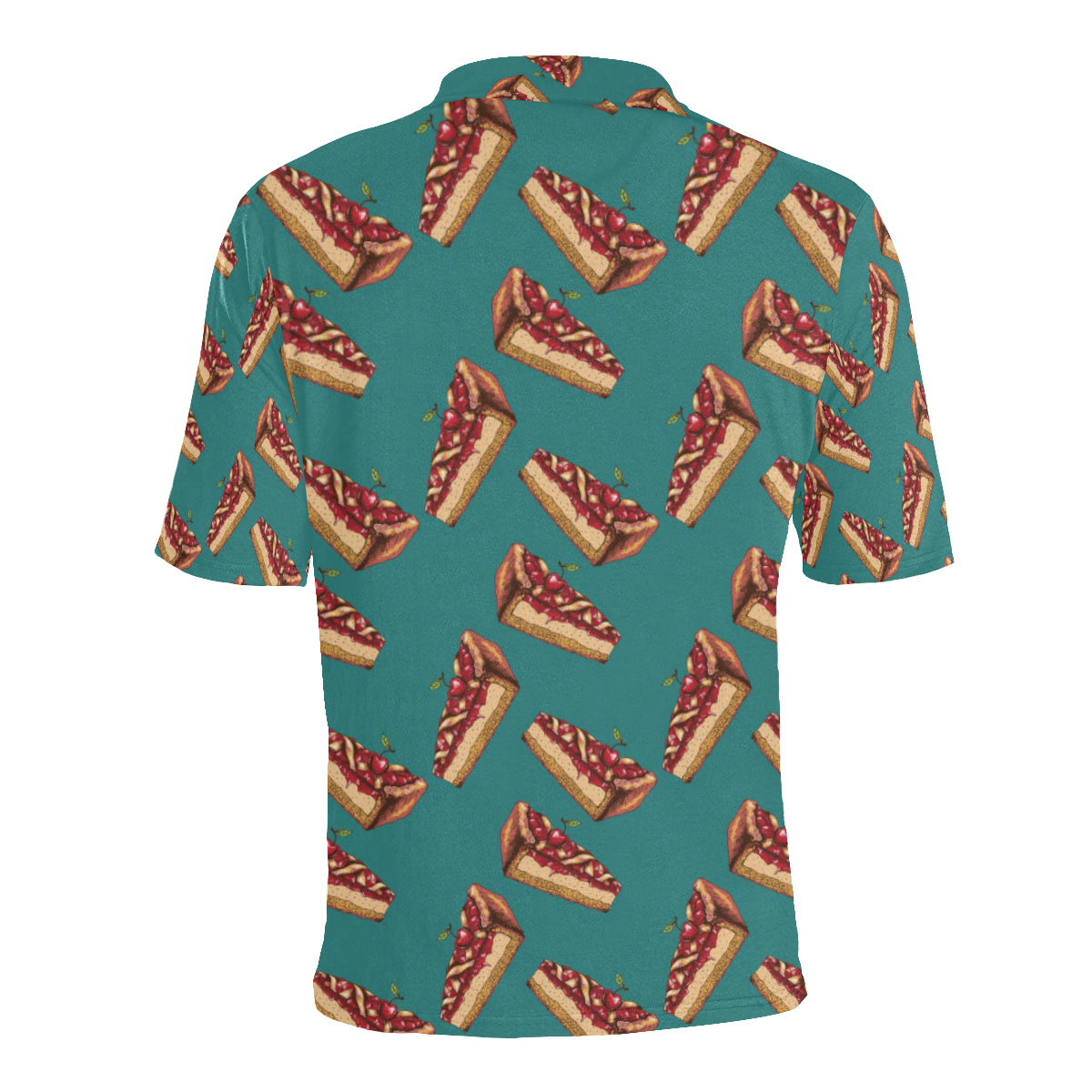 Cheesecake Cherry Pattern Print Design CK03 Men Polo Shirt