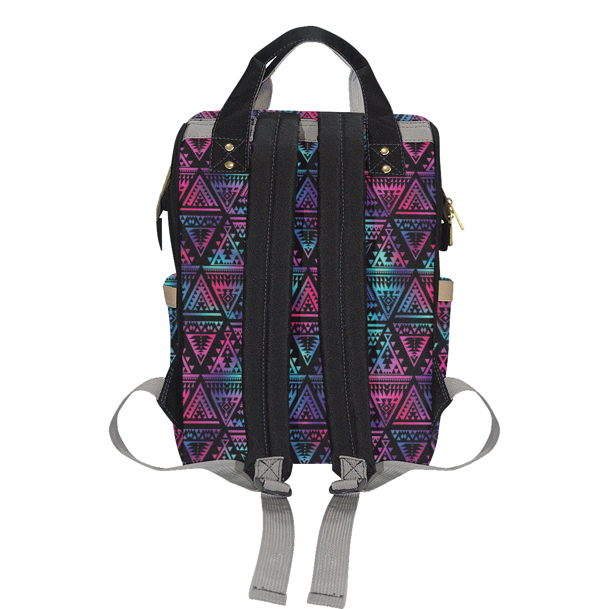 Tribal aztec Dark Multicolor Diaper Bag Backpack