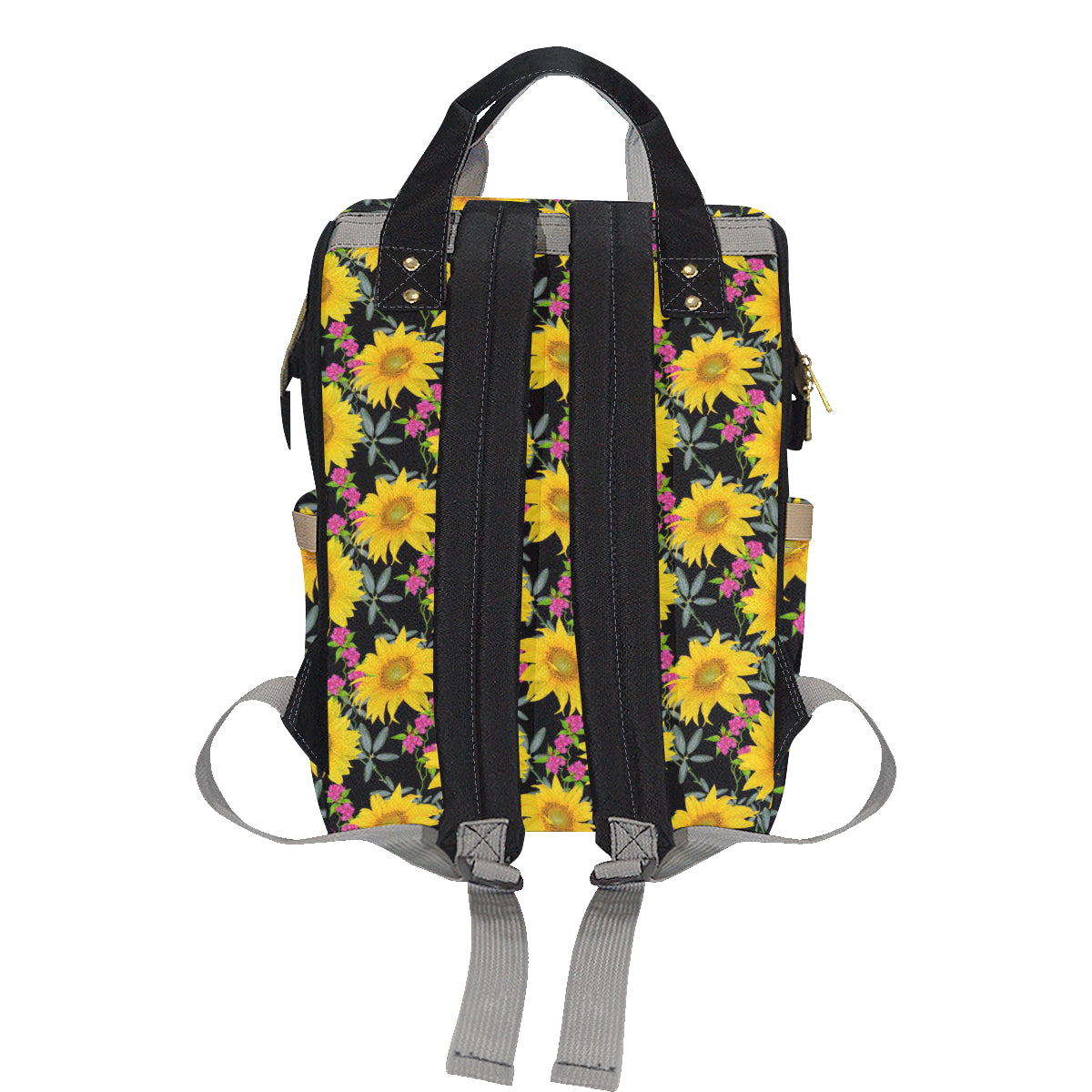 Sunflower Pattern Print Design SF014 Diaper Bag Backpack