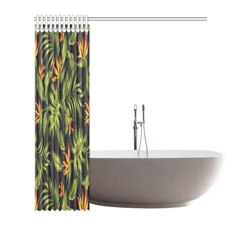 Bird Of Paradise Pattern Print Design BOP013 Shower Curtain