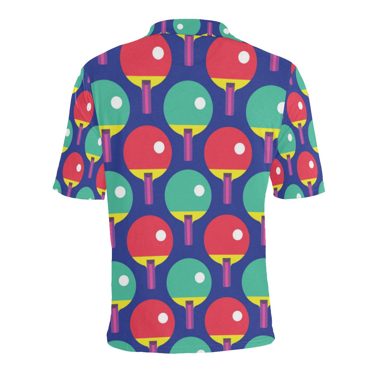 Ping Pong Pattern Print Design A03 Men Polo Shirt