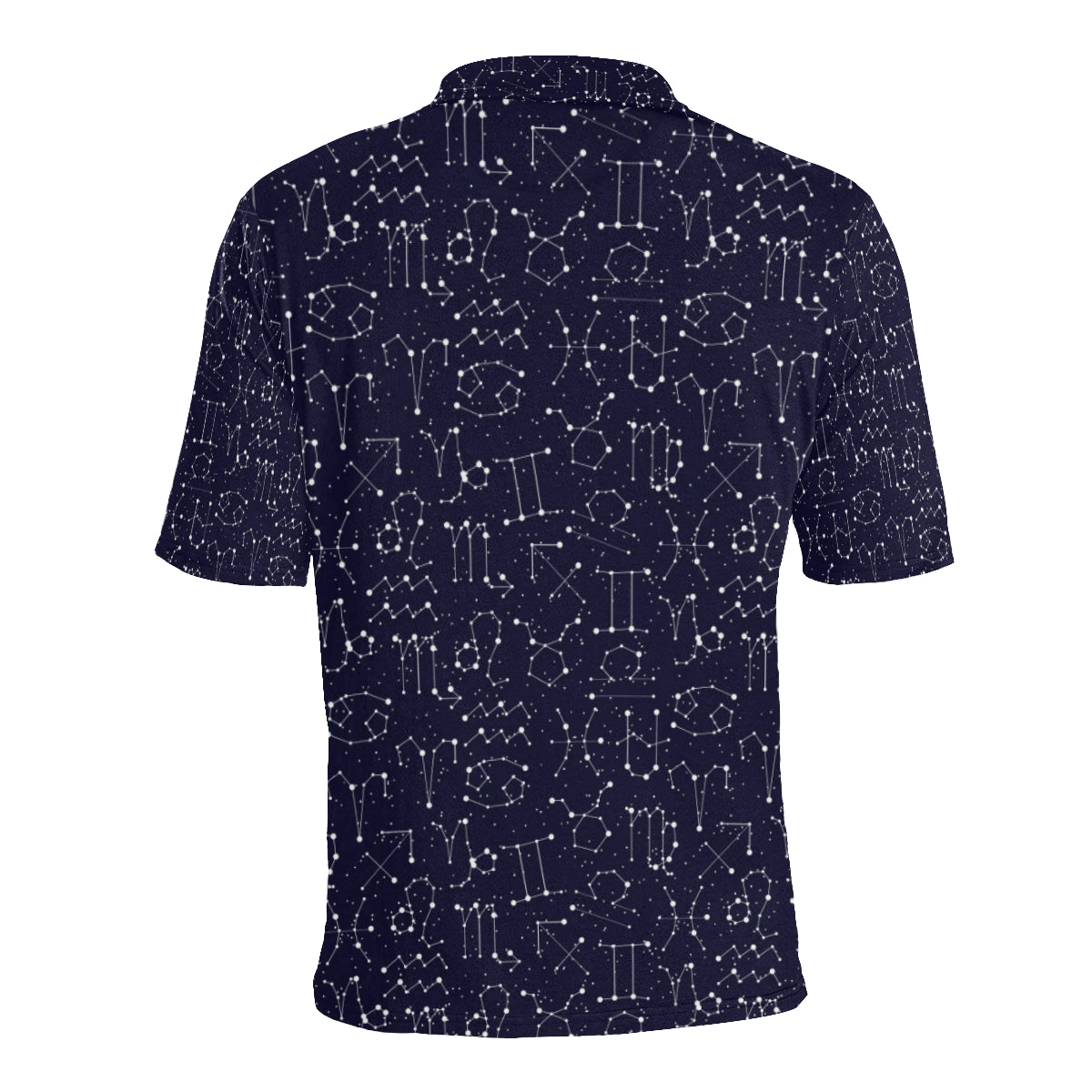 Zodiac Pattern Design Print Men Polo Shirt