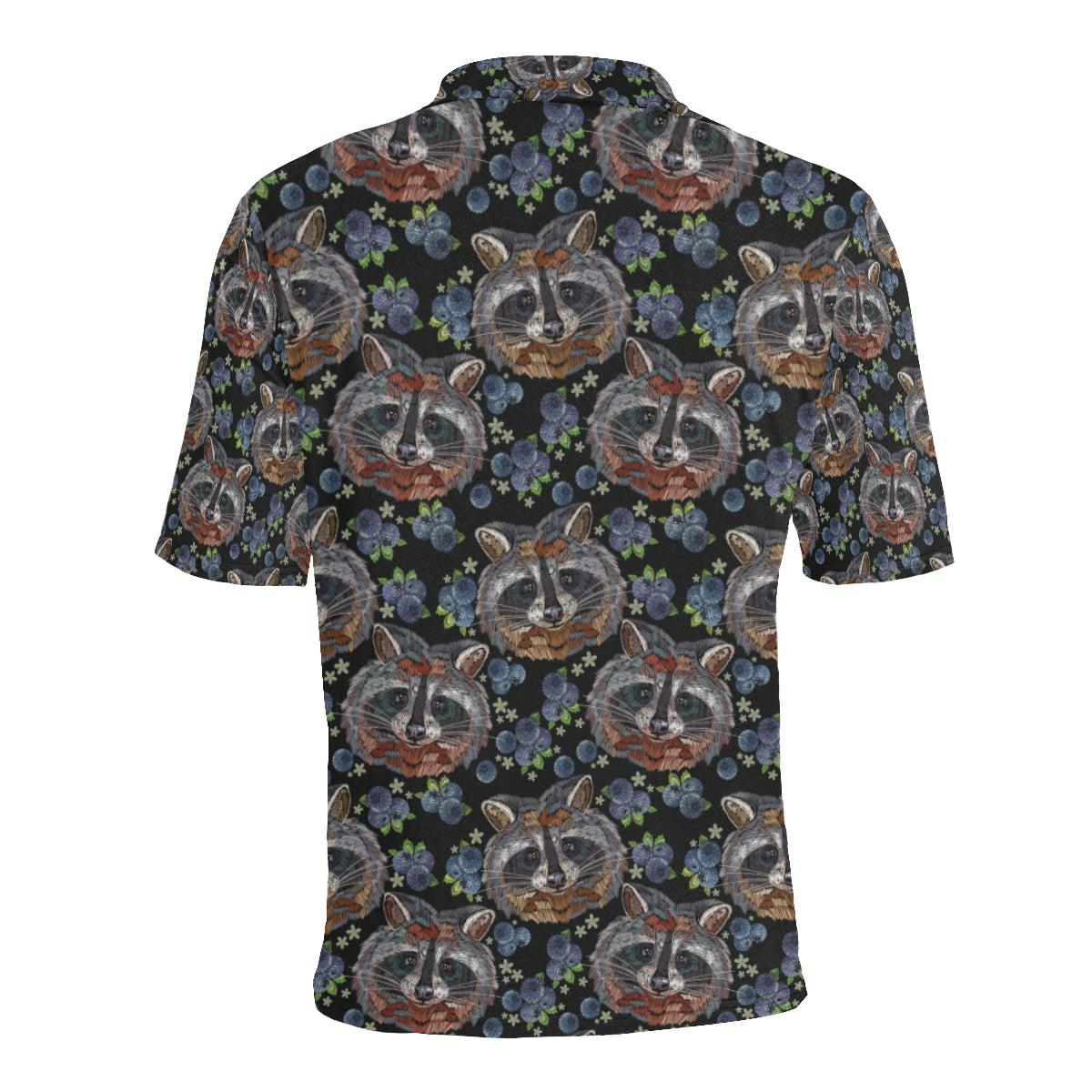 Raccoon Pattern Print Design A03 Men Polo Shirt