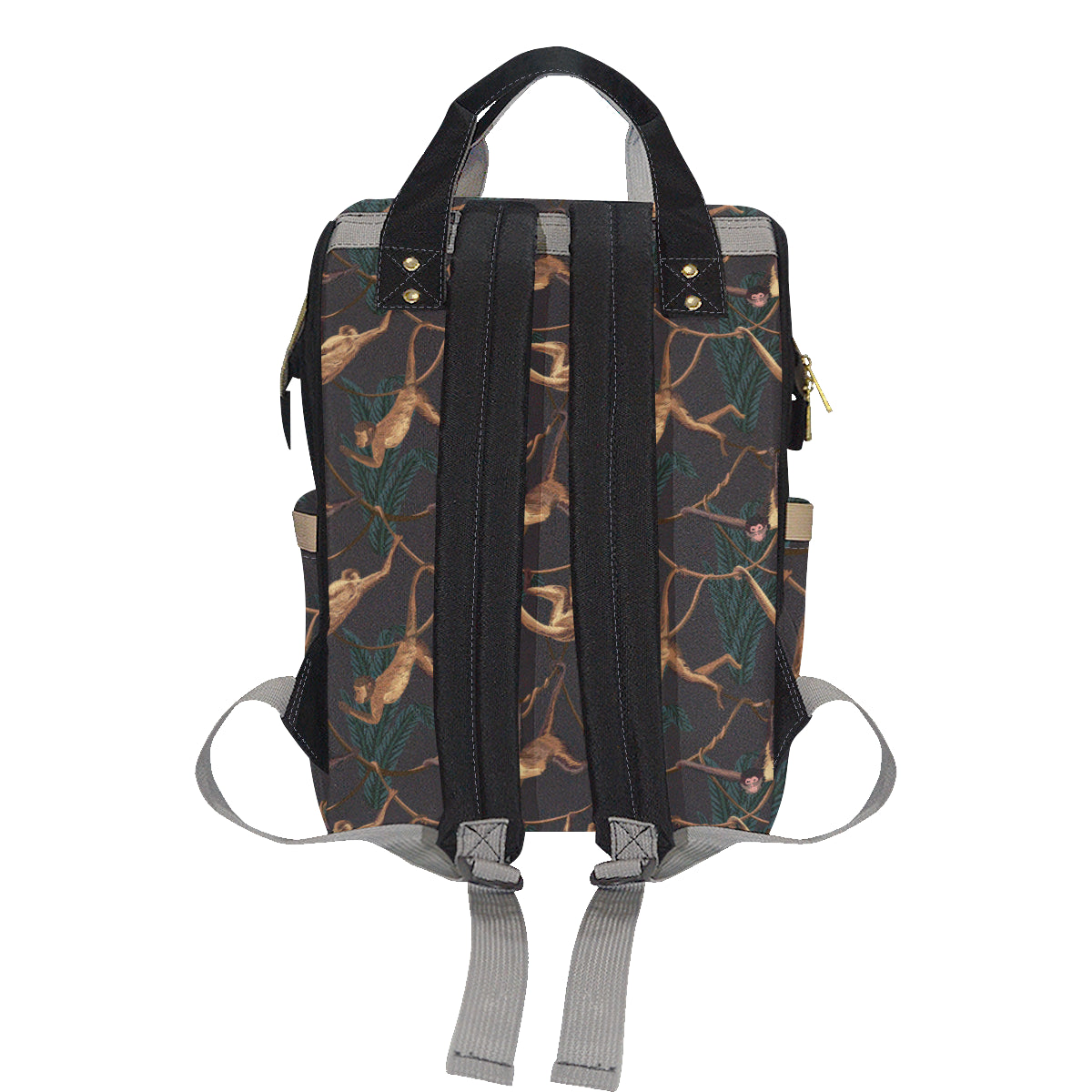 Monkey Pattern Print Design 02 Diaper Bag Backpack
