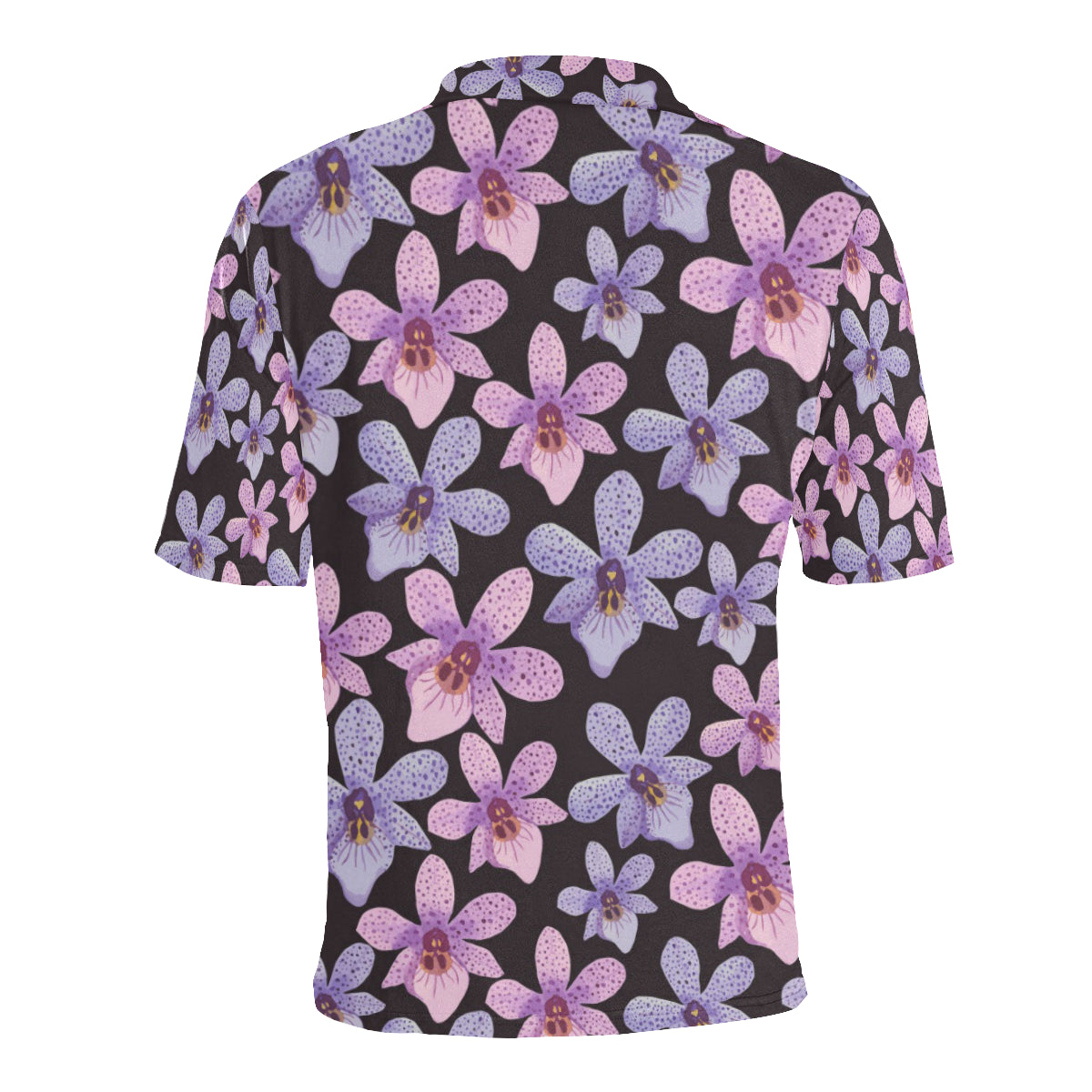 Orchid Pattern Print Design OR08 Men Polo Shirt