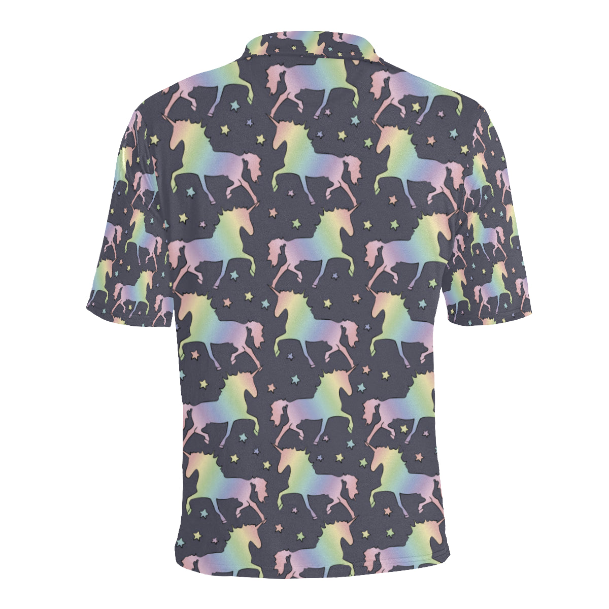 Rainbow Pattern Print Design A05 Men Polo Shirt