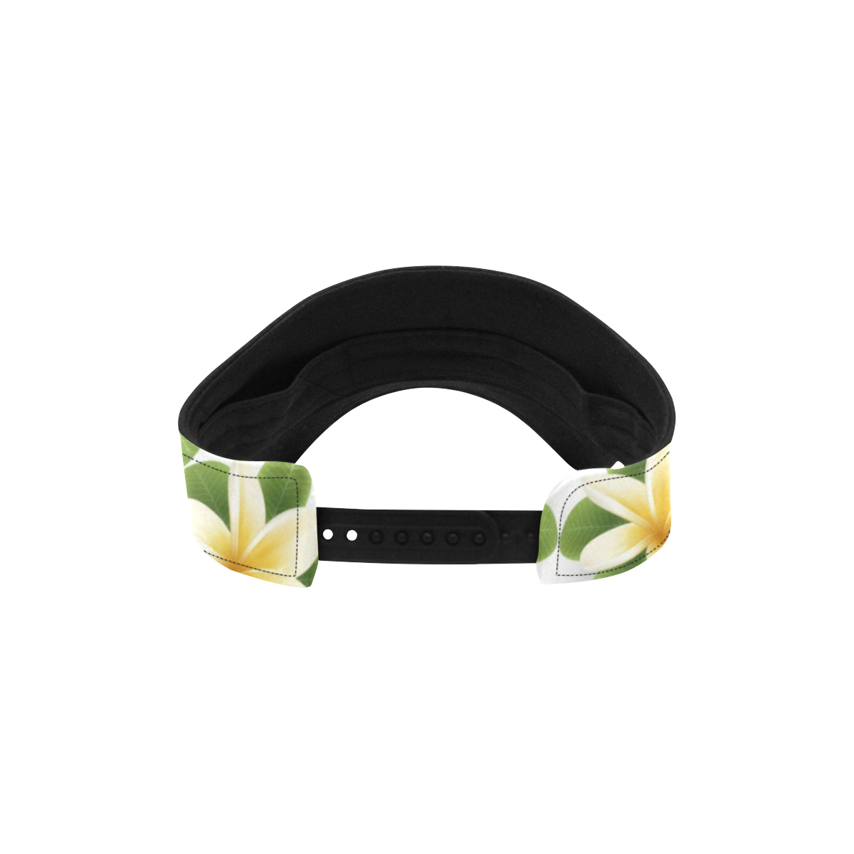 Yellow Plumeria Pattern Print Design PM012 Unisex Sun Visor