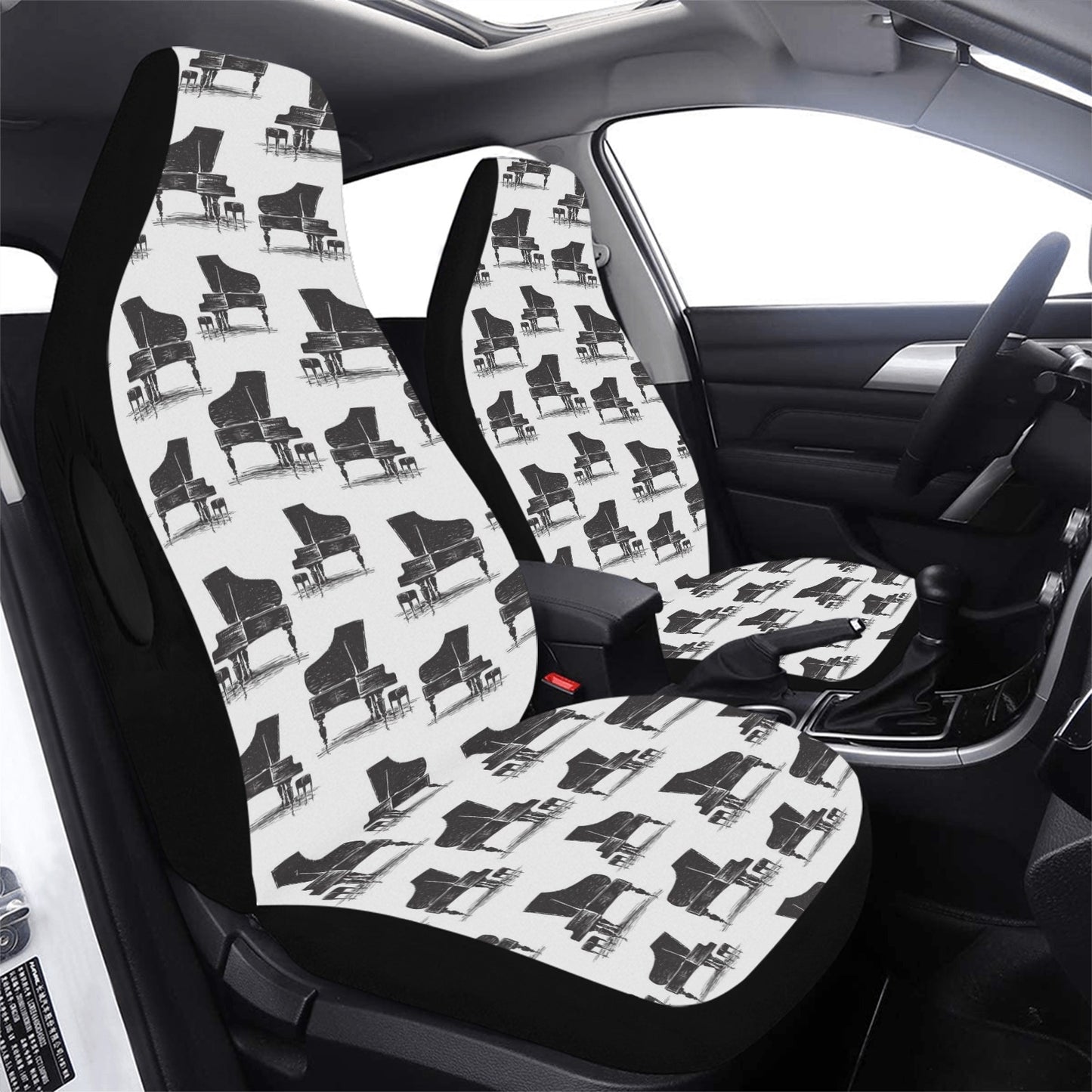 Piano Print Design LKS401 Car Seat Covers