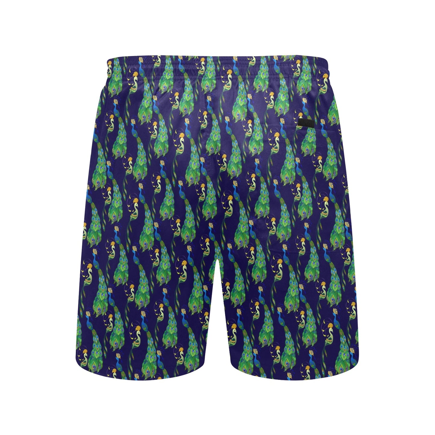 Peacock Art Design Print Men's Swim Trunks Beach Shorts
