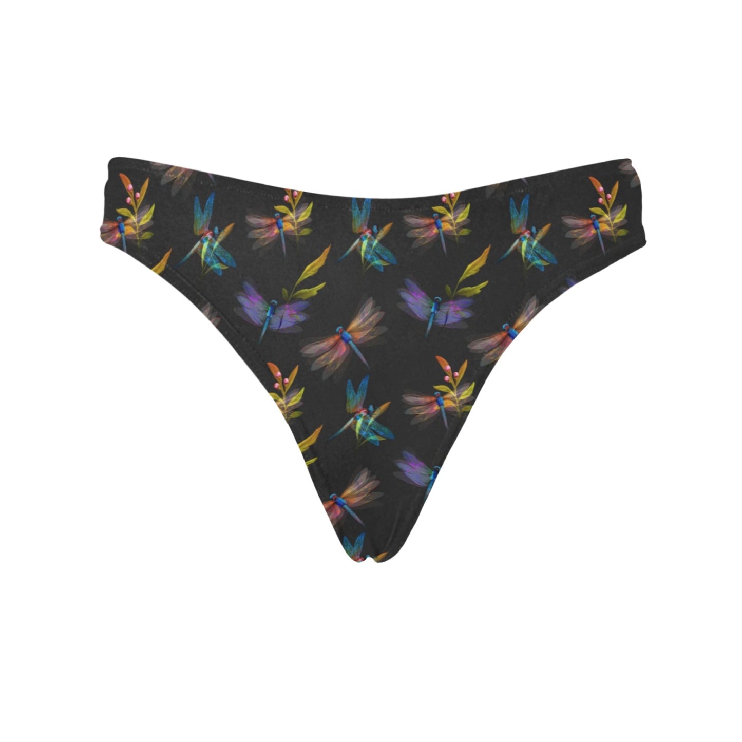 Dragonfly Colorful Realistic Print Women's Thongs