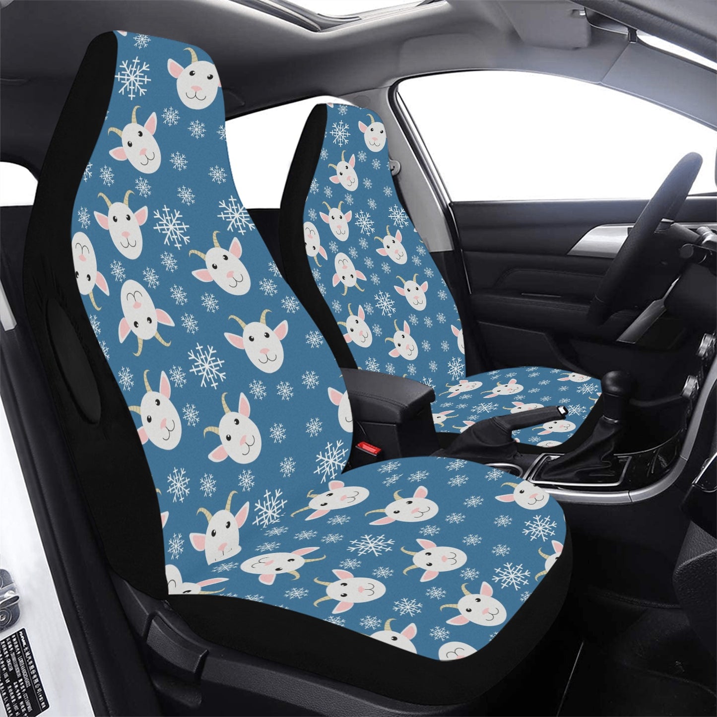 Goat Print Design LKS402 Car Seat Covers