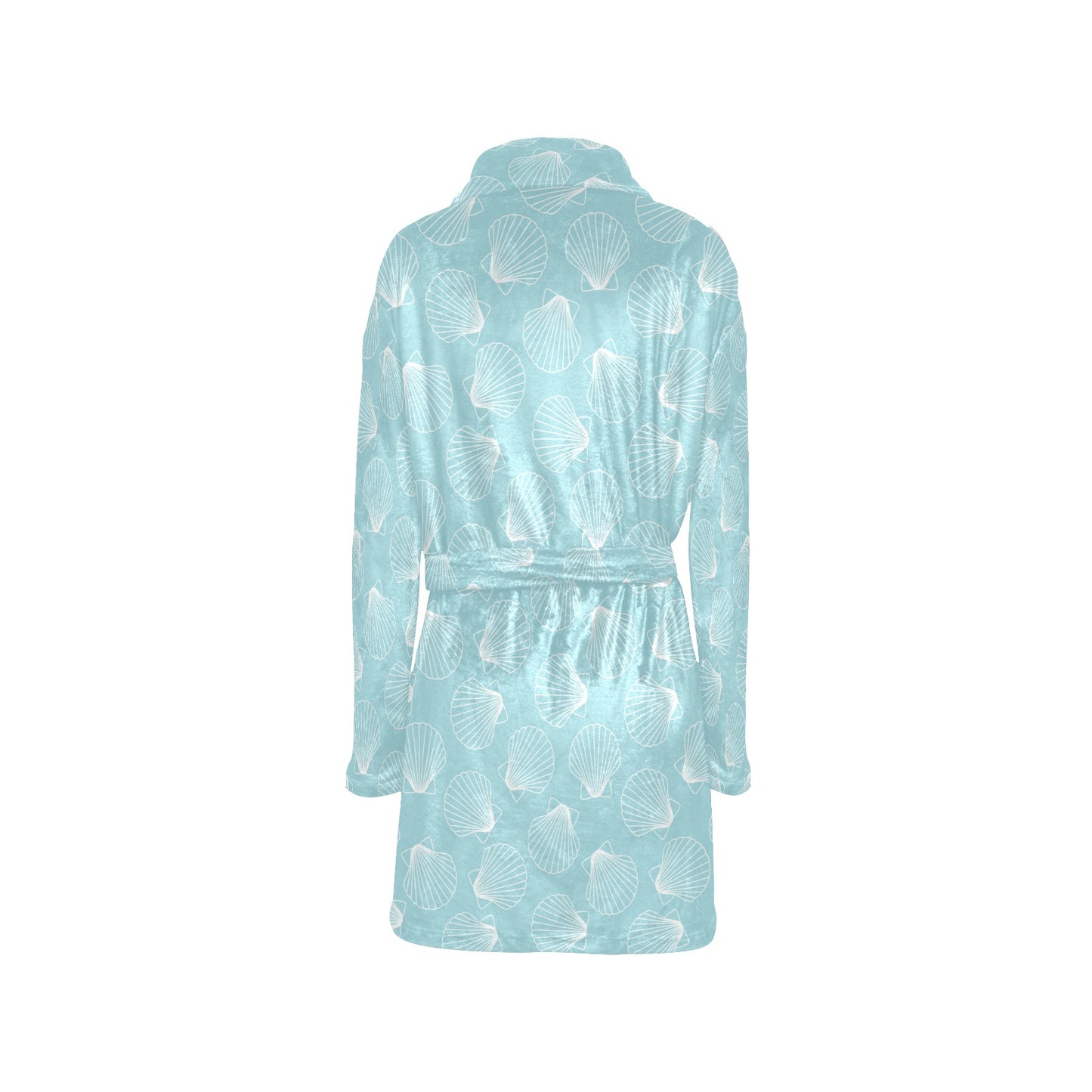 Seashell Print Design LKS3010 Women's Fleece Robe