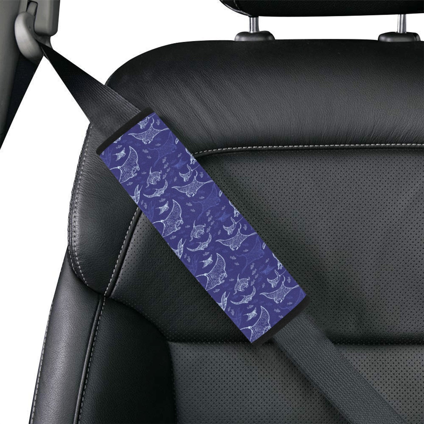 Manta Ray Print Design LKS401 Car Seat Belt Cover