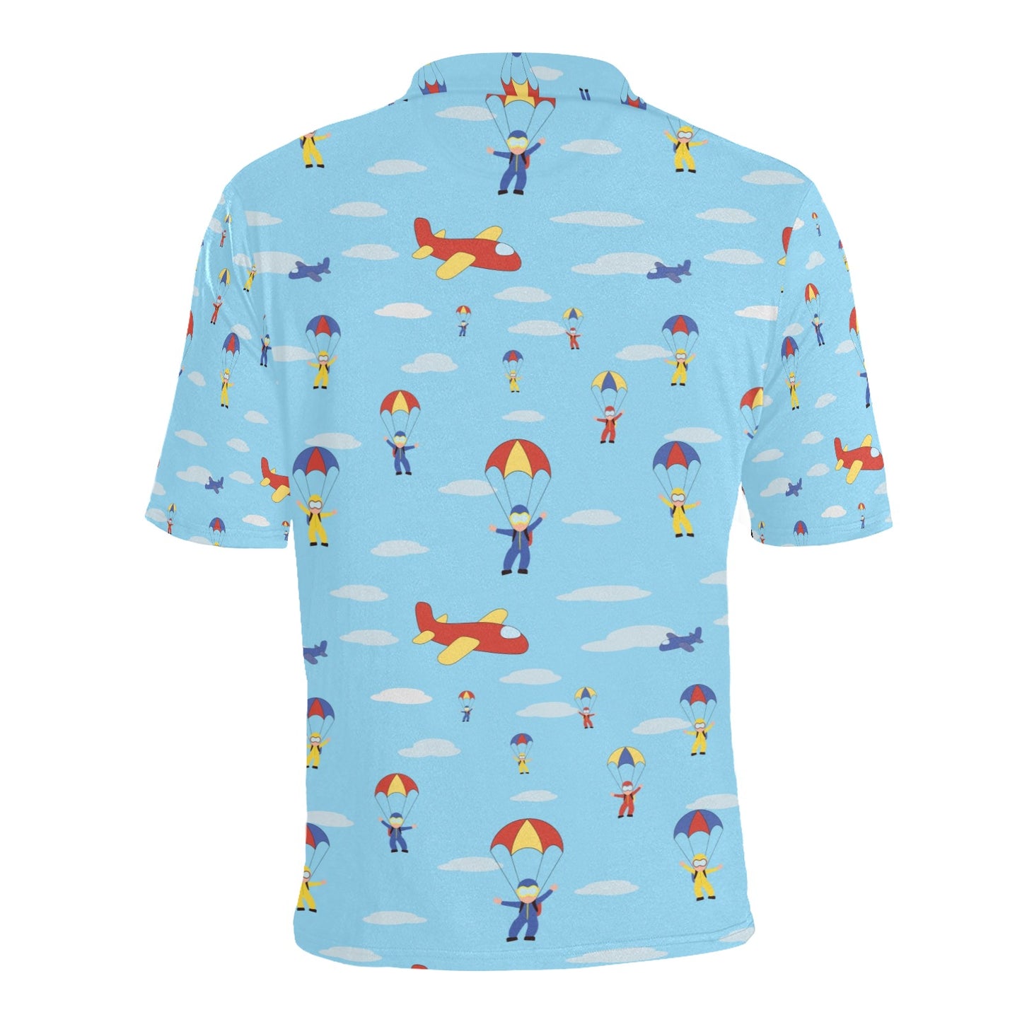 Skydiver Print Design LKS304 Men Polo Shirt