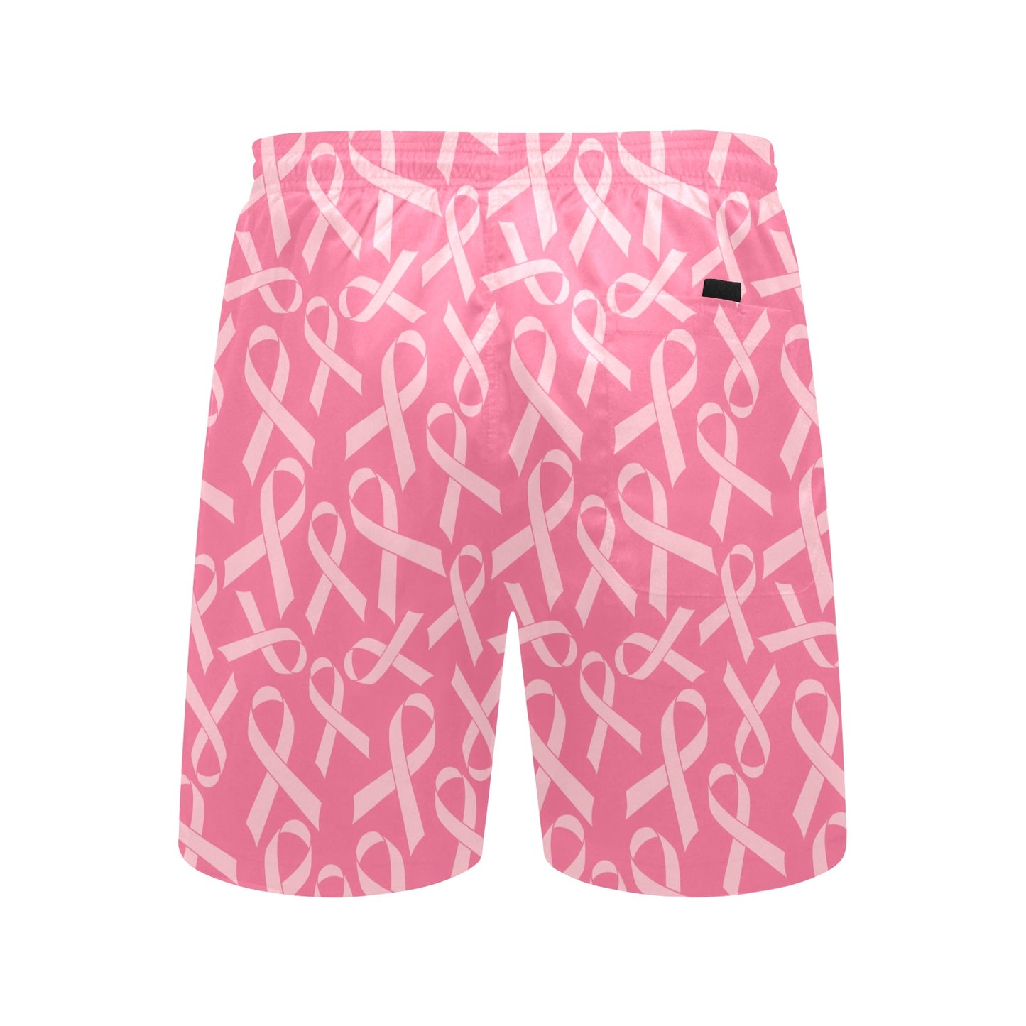 Breast Cancer Awareness Themed Men's Swim Trunks Beach Shorts