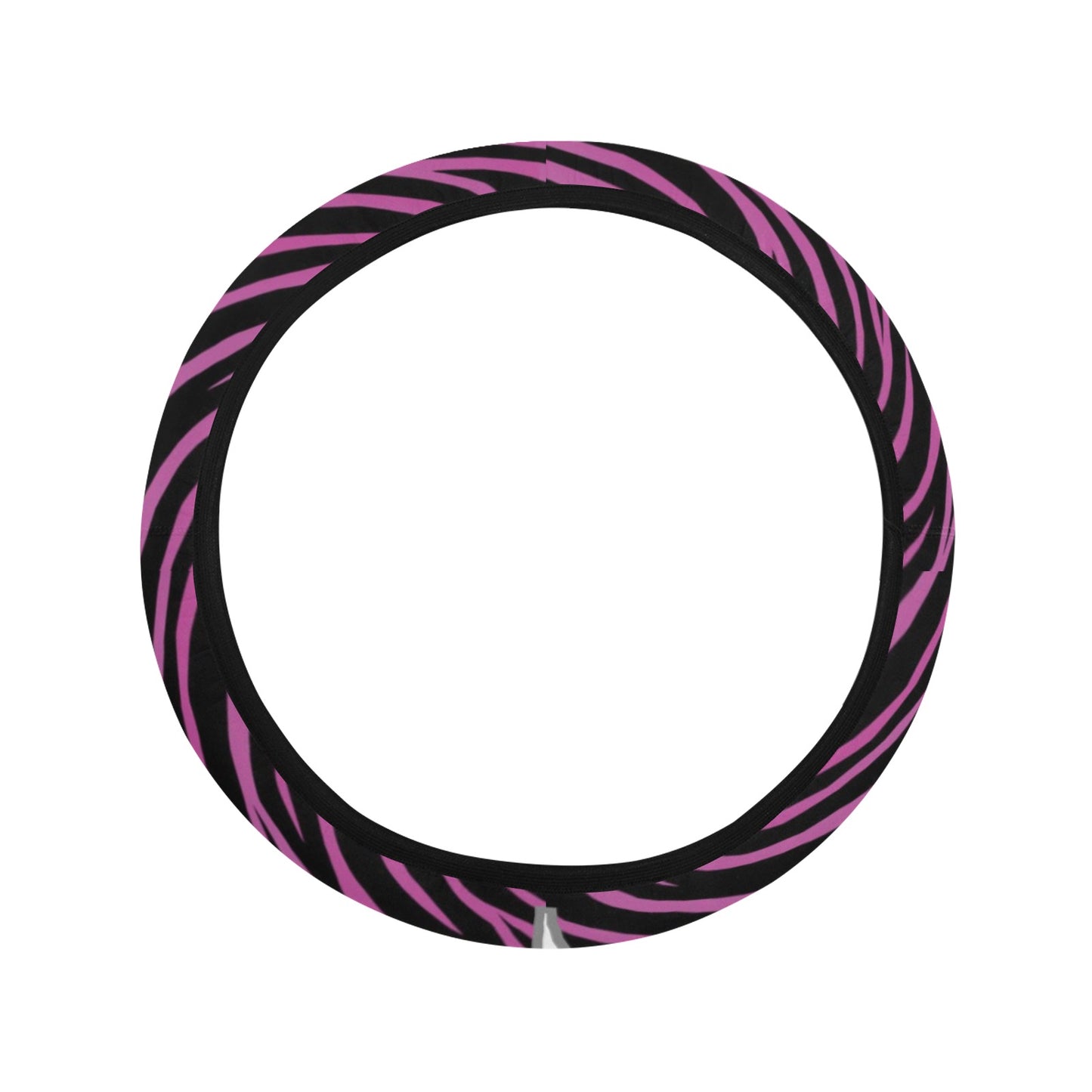 Zebra Pink Print Design LKS304 Steering Wheel Cover with Elastic Edge