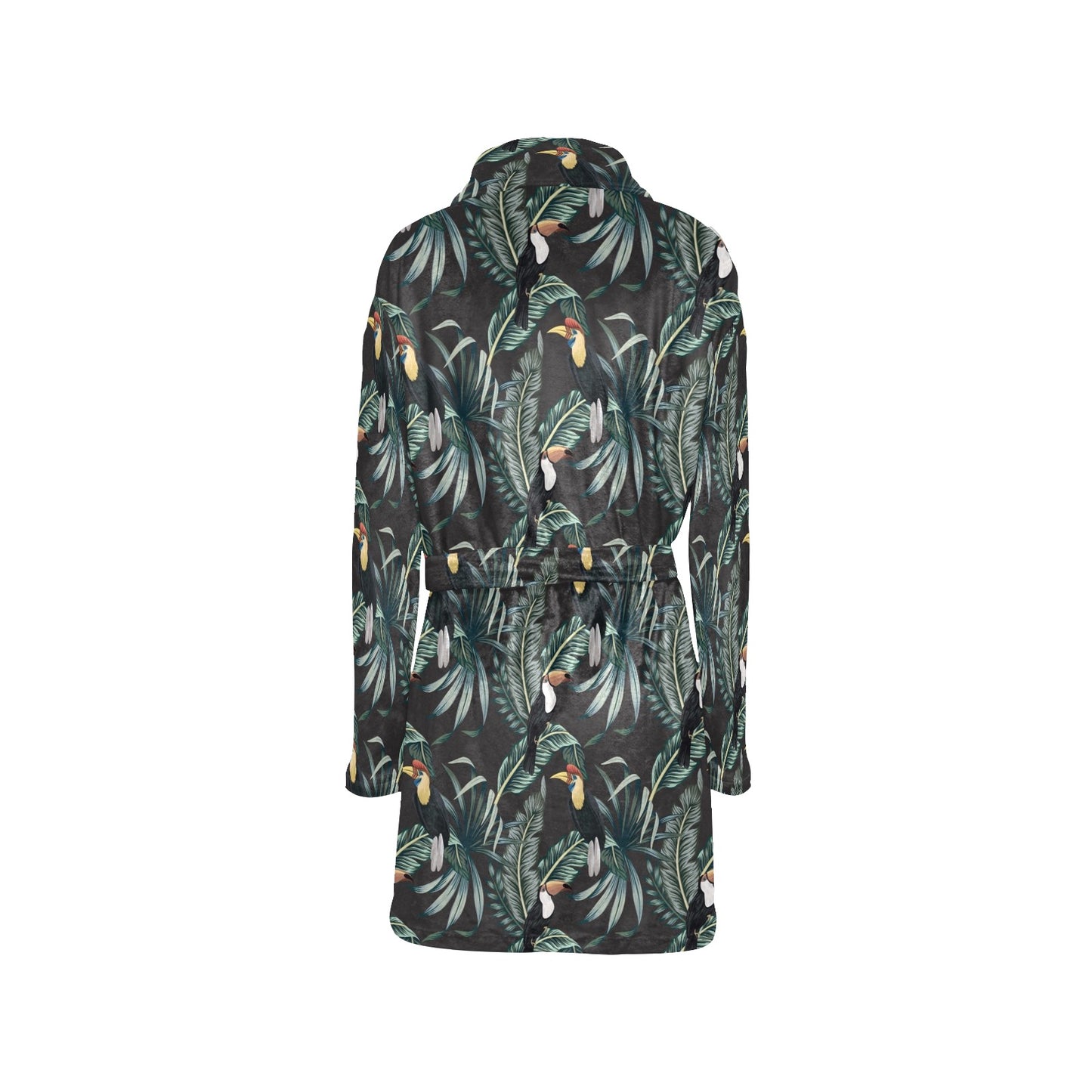 Rainforest Pattern Print Design RF06 Women's Fleece Robe