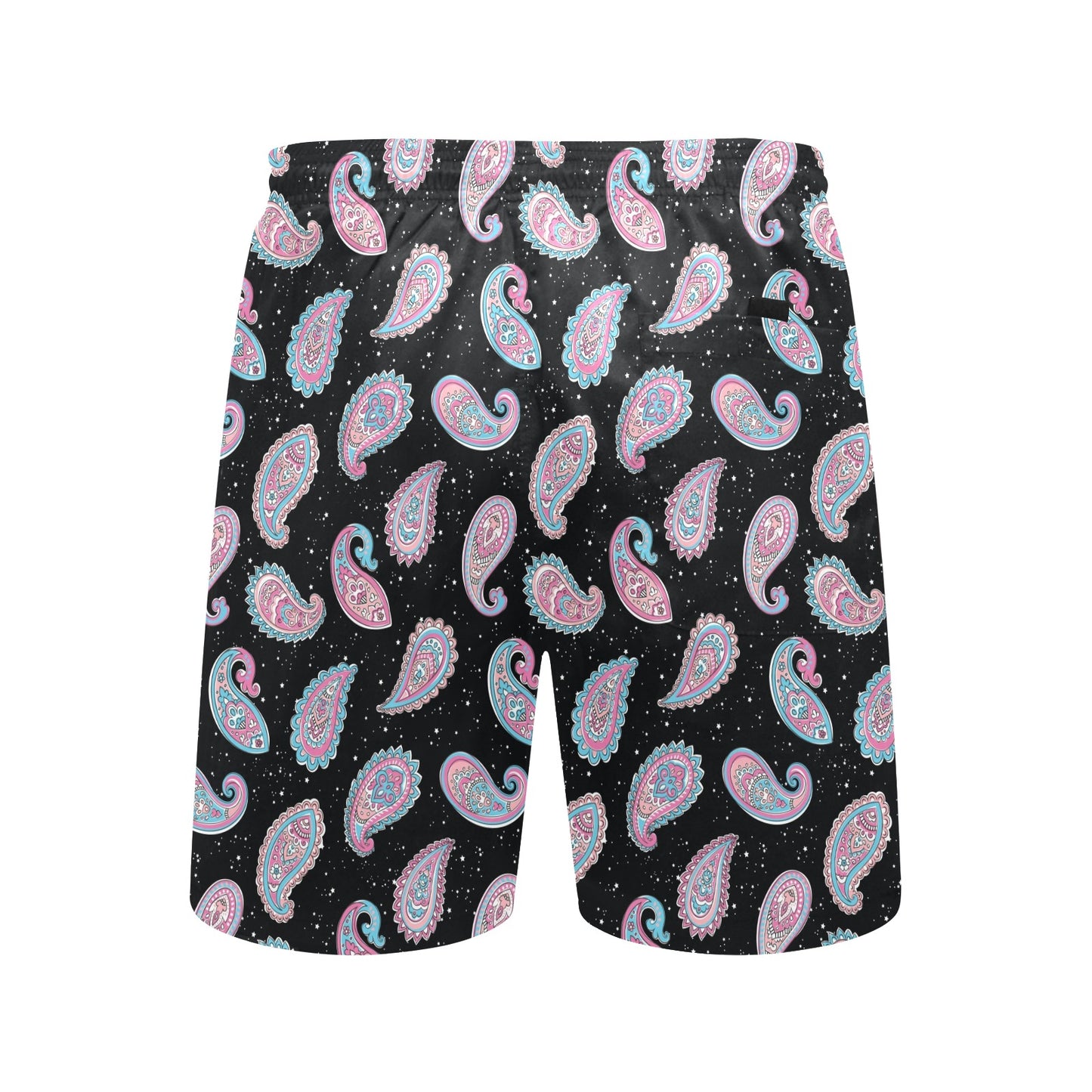 Paisley Pink Design Mandala Print Men's Swim Trunks Beach Shorts