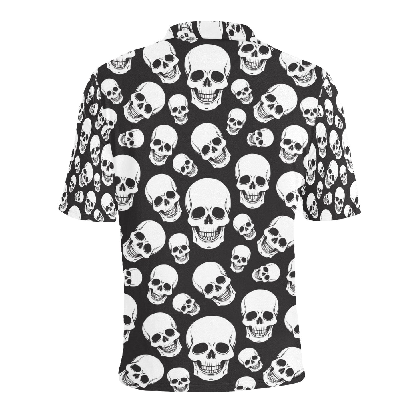 Skull Print Design LKS301 Men Polo Shirt