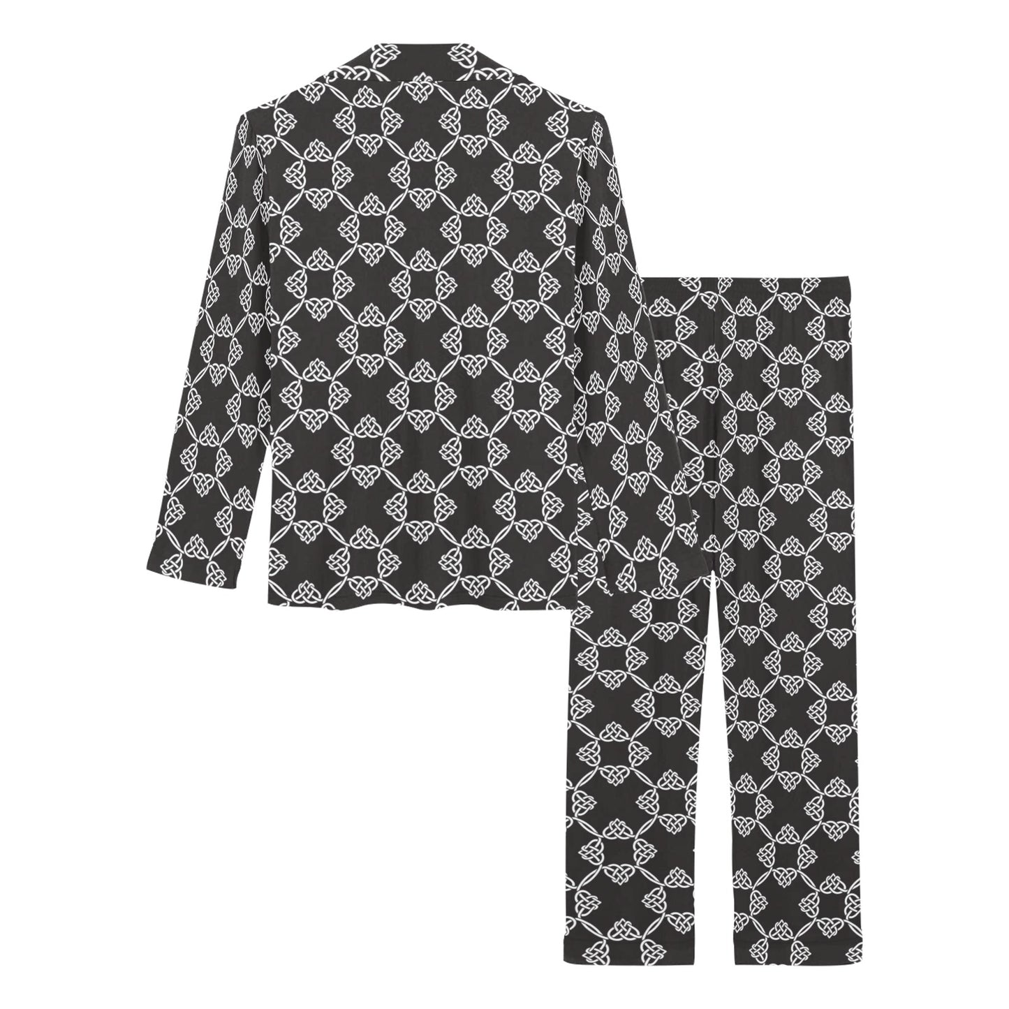 Celtic Pattern Print Design 06 Women's Long Pajama Set