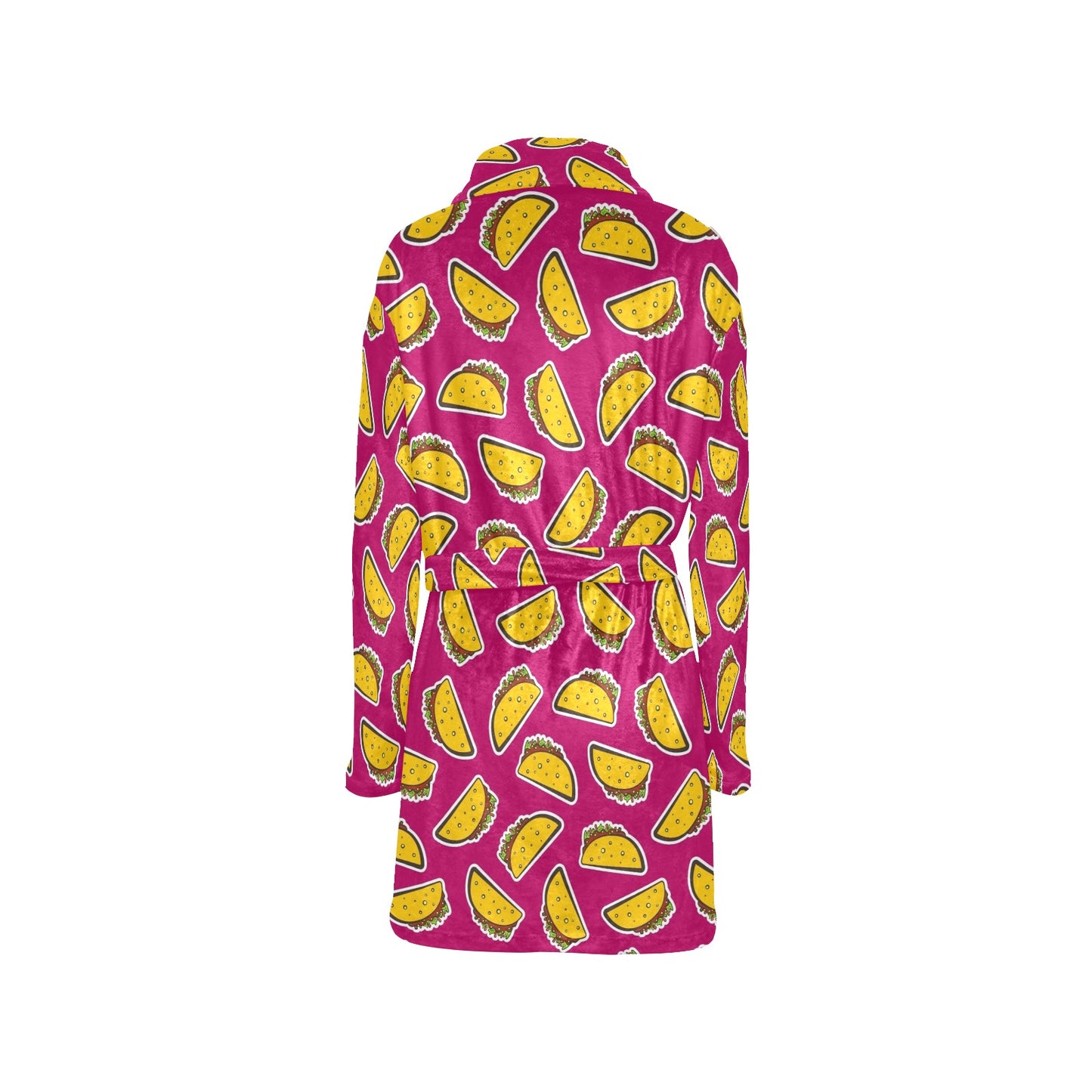 Taco Pattern Print Design TC01 Women's Fleece Robe