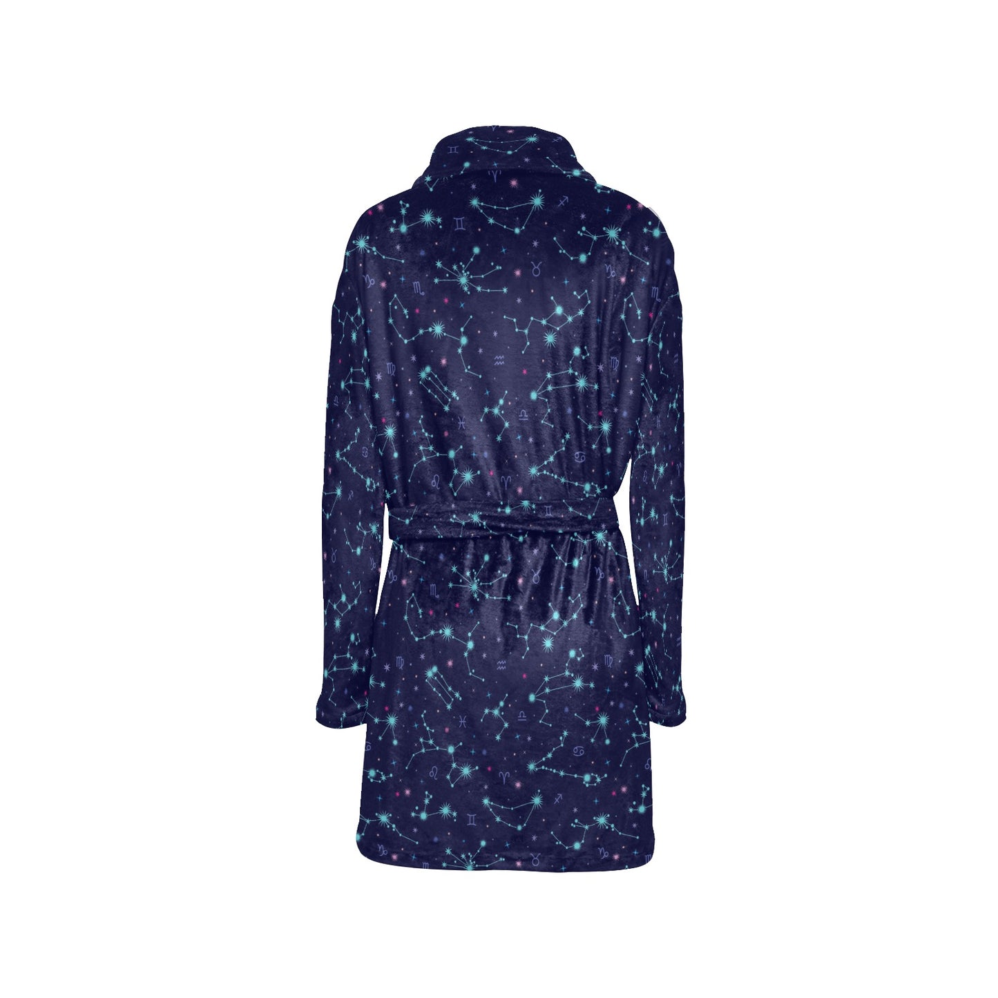 Constellation Pattern Print Design 01 Women's Fleece Robe