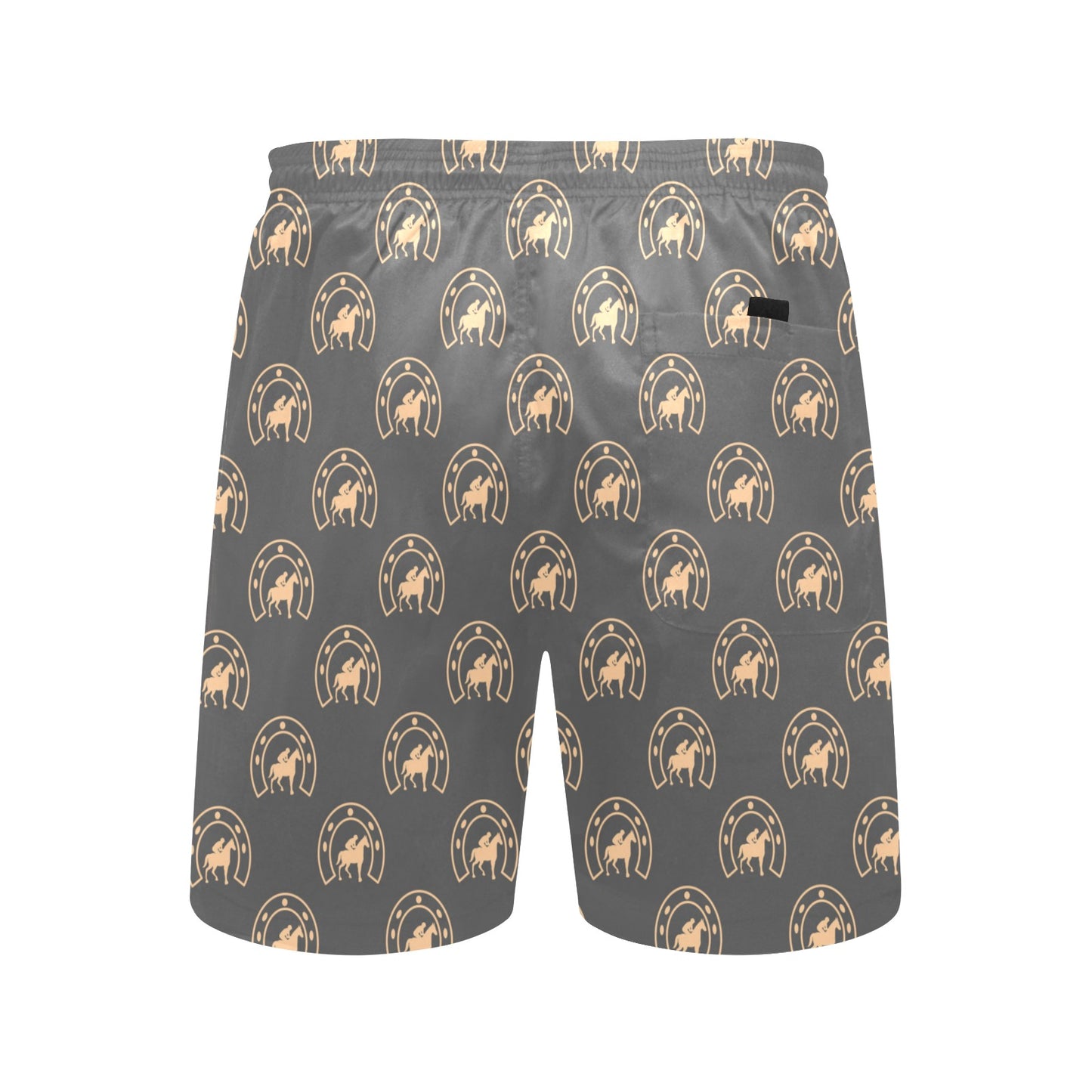 Horseshoe Print Design LKS306 Men's Swim Trunks Beach Shorts
